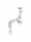 Сифон для кухни Zerix SK-01-B 1 1/2 x40 с литым выпуском и отводом для стиральной машины ZX4951