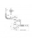 Сифон для кухні Zerix SK-02-B 3 1/2 x40 з різьбленням. випуском та відведенням для пральної машини ZX4953