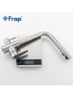 Кухонный смеситель с краном для фильтра Frap F4348 из нержвеющей стали