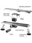GAPPO G85007-1 Трап душевой из нержавеющей стали 70*500мм 
