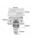 GAPPO G81051 Душевой трап латунный хром 100*100 мм