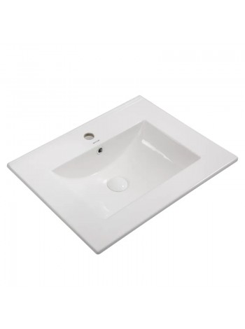 Раковина на столешницу Mixxus Premium CUBIC-1501 610х460х170 мм с отверстием под смеситель и переливом 