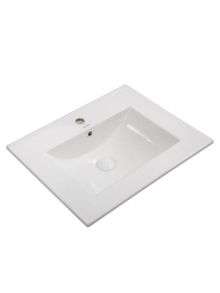 Раковина на стільницю Mixxus Premium CUBIC-1501 610х460х170 мм з отвором під змішувач та переливом