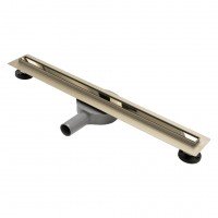 Трап для душа под плитку 70 см с поворотным сифоном Neo Slim Pro Gold 700 REA-G5603 золото