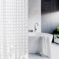 Шторка для ванной или душа Trento 3D 180x180 см прозрачный