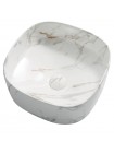 Умивальник на стільницю Mixxus Premium DIVERSE-0104 MARBLE 370х370х135 мм MP6537