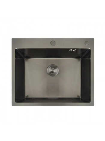 Мойка кухонная из нержавеющей стали Mixxus MH6050 Nano-Black графит MX1933