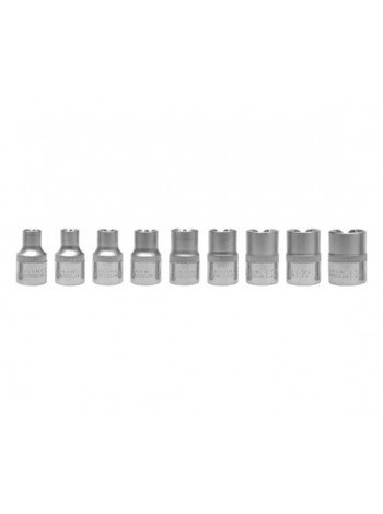 Набор головок Torx (звёздочки) 1/2″ E10-E24 Yato YT-0521