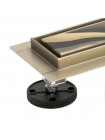 Трап для душа 60 см под плитку с поворотным сифоном Neo & Pure Pro Gold 600 REA-G5610 золото