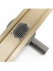 Трап для душа 100 см под плитку с поворотным сифоном Neo & Pure Pro Gold 1000 REA-G5611 золото