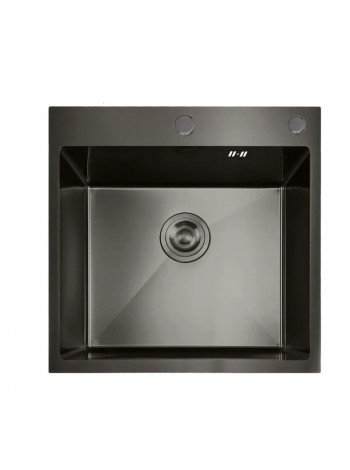 Мойка кухонная из нержавеющей стали Mixxus MH5050 Nano-Black графит MX1928