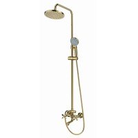 Душевая стойка со смесителем MIXXUS PREMIUM ретро GOLD-009-J MI5852