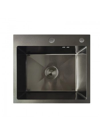 Мийка кухонна з нержавіючої сталі Mixxus MH5045 Nano-Black графіт MX1926
