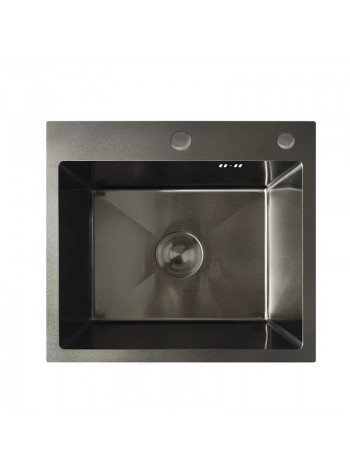 Мойка кухонная из нержавеющей стали Mixxus MH5045 Nano-Black графит MX1926