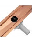 Трап для душа 70 см под плитку с поворотным сифоном Neo & Pure Pro медь 700 REA-G8021 
