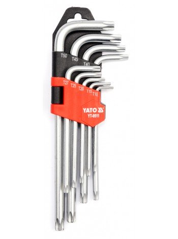 Набір ключів Torx 9 предметів T10-T50 Yato YT-0511