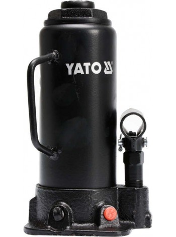 Пляшковий домкрат 10 тонн підйом 230 - 460 мм Yato YT-17004