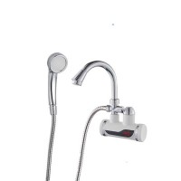 Проточный кран водонагреватель для душа с датчиком температуры Wezer SDR-B07WSTP