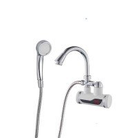 Проточный кран водонагреватель для душа с датчиком температуры Wezer SDR-B07WSTP