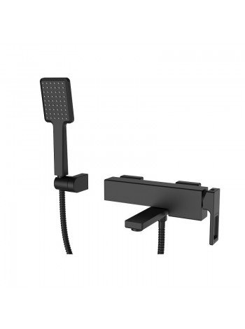 Смеситель в ванную чёрный с коротким изливом Koer KB-41009-05 KR3503