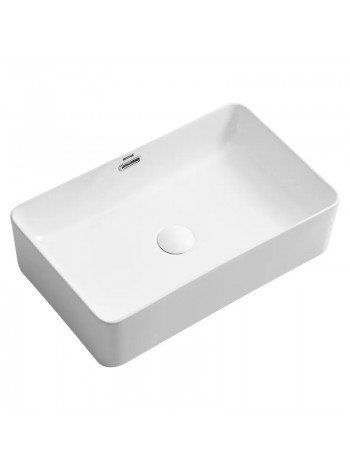Раковина накладная в ванную Mixxus Premium QUADRO-0209 600х370х140 мм с переливом MP6522