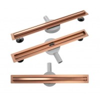 Трап для душу під плитку 80 см з поворотним сифоном Neo Slim Pro мідь 800 REA-G0653