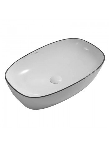 Раковина чаша в ванную Mixxus Premium DIVERSE-0109 EDGE чёрная 500х380х140 мм MP6549