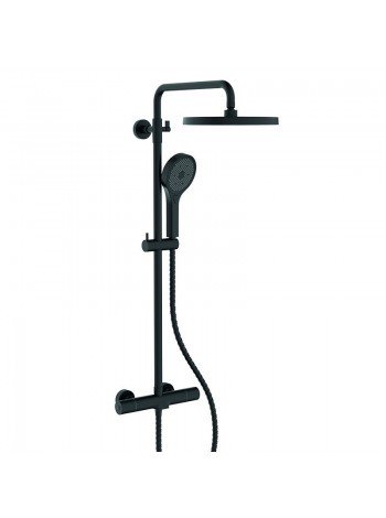 Чёрная Душевая система с термостатом Koer KB-55013-05 KR4731