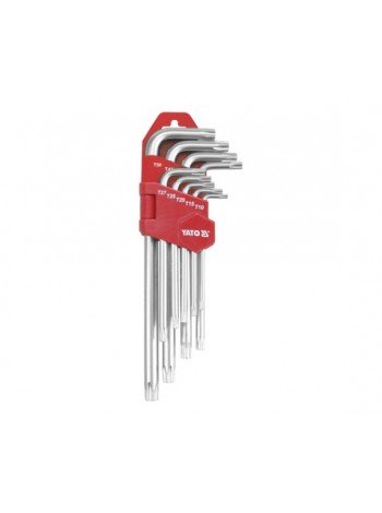 Набор ключей Torx длинные 9 предметов T10-T50 Yato YT-0512