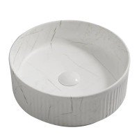 Раковина накладная Mixxus Premium WAVE-0102 MARBLE 370х370х130 мм MP6528