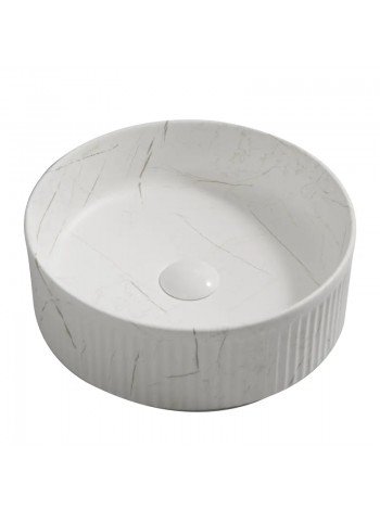 Раковина накладная Mixxus Premium WAVE-0102 MARBLE 370х370х130 мм MP6528