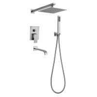 Душева система вбудована MIXXUS KUB-009 INNER нержавіюча сталь MI5945