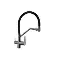 Кухонный смеситель с подключением к фильтру Kroner KRP Edelstahl Klassisch - PVD03817BLK
