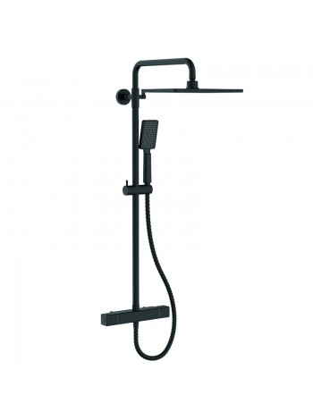 Чёрная Душевая система с термостатом Koer KB-53011-05 KR4723