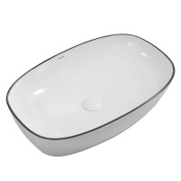Раковина чаша в ванную Mixxus Premium DIVERSE-0111 EDGE BLACK 600х380х140 мм MP6562