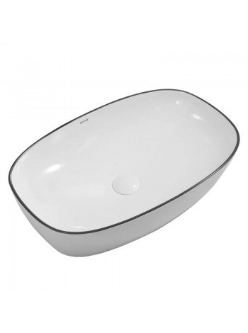 Раковина чаша в ванную Mixxus Premium DIVERSE-0111 EDGE чёрная 600х380х140 мм MP6562