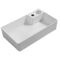 Раковина накладная Mixxus Premium STYLE-0202 600х350х140 мм с донным клапаном и отверстием под смеси