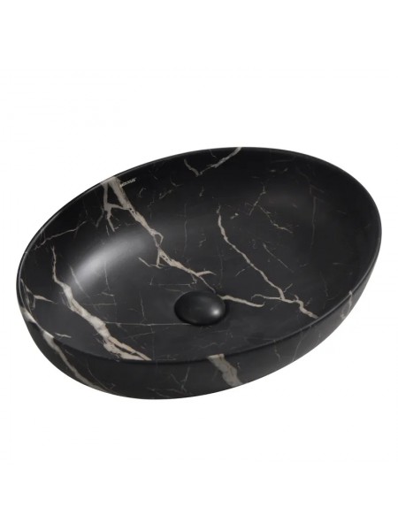 Раковина накладна Mixxus Premium ELLIPSE-0102 MARBLE 515х400х130 мм MP6552