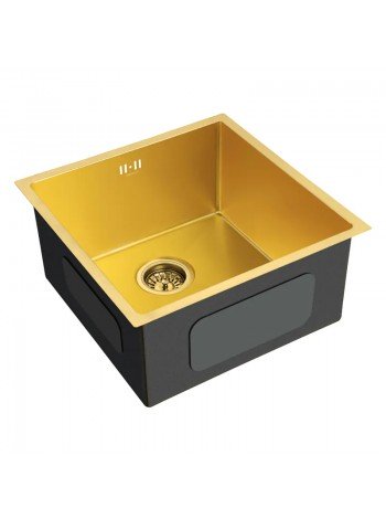 Мойка на кухню из нержавеющей стали Mixxus MX4843-PVD-Gold MX0559