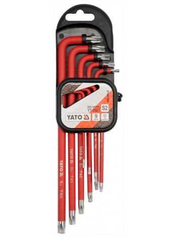 Набір ключів Torx T10-T50 9 шт. Yato YT-0563
