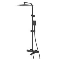 Душевая система с термостатом чёрная GAPPO G2407-60 