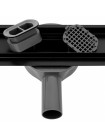 Трап для душа под плитку 90 см с поворотным сифоном Neo & Pure Pro Black 900 REA-G8908 чёрный