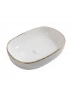Раковина чаша у ванну 600х400х150 мм Mixxus Premium ELLIPSE-0105 EDGE GOLD MP6564