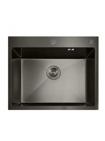 Мойка кухонная из нержавеющей стали Mixxus MH5843 Nano-Black графит MX1931