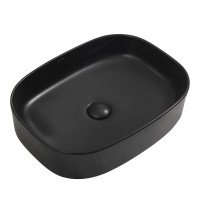 Раковина накладная Mixxus Premium BEVEL-0103 BLACK 510х370х120 мм MP6520