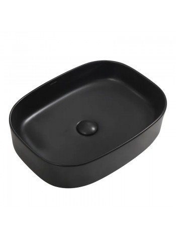 Раковина накладна чорна 510х370х120 мм Mixxus Premium BEVEL-0103 MP6520