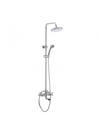 Душевая стойка с тропическим душем MIXXUS PREMIUM ретро -009-J MI1675 хром