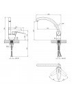 Кухонный смеситель Kroner KRM Odra - B035