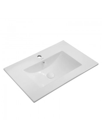 Раковина на столешницу 710х460х170 мм Mixxus Premium CUBIC-1502с отверстием под смеситель и переливом 