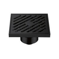 Трап для душа чёрного цвета латунный GAPPO G81050-6